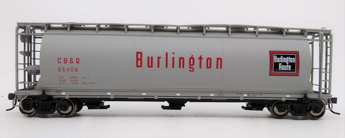 Atlas 19327 HO Burlington 3-Bay Cylindrical Hopper #85406