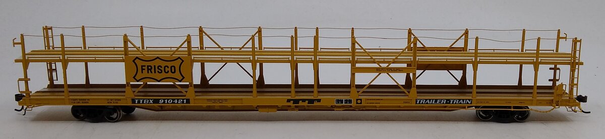 Athearn G69922 HO Frisco TTBX F89F Auto Rack Flat Car #910421