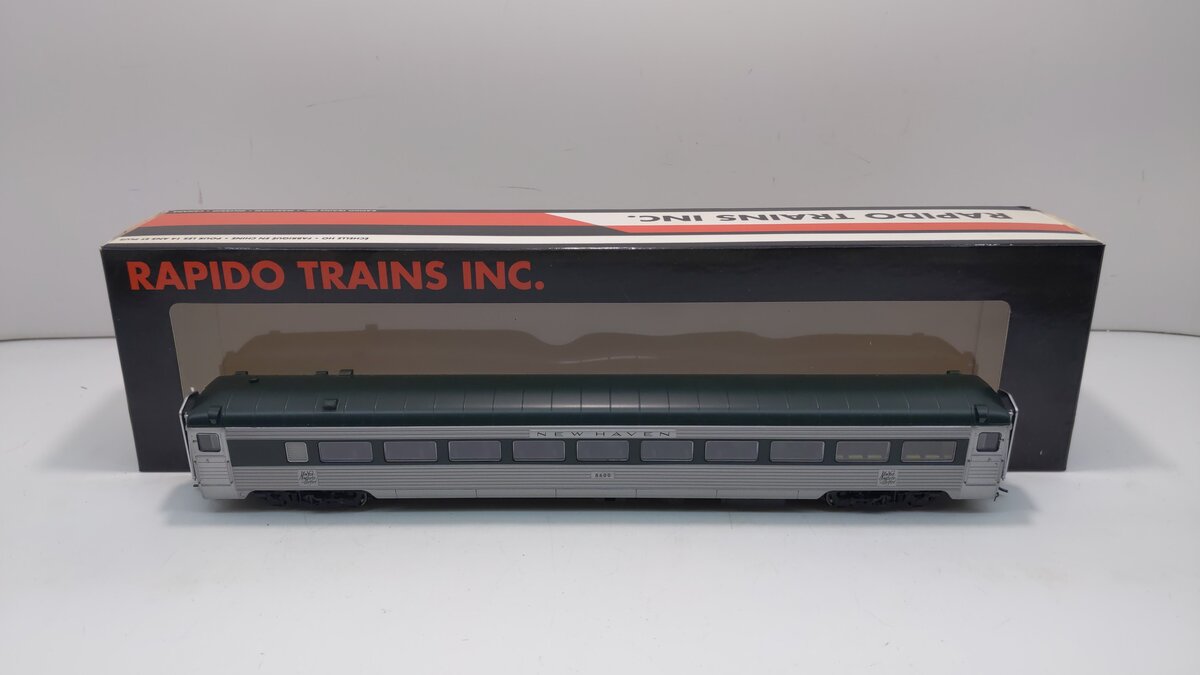 Rapido Trains 17001 HO New Haven Pullman-Bradley Stainless Steel Coach #8600