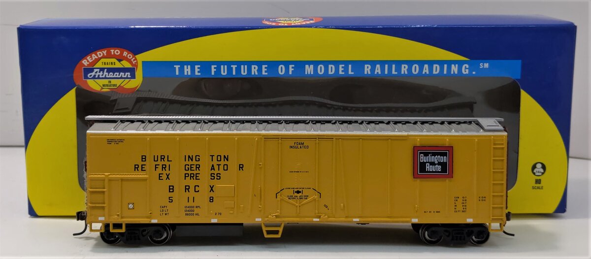 Athearn 75476 HO CB&Q 50' Mechanical Reefer #5118