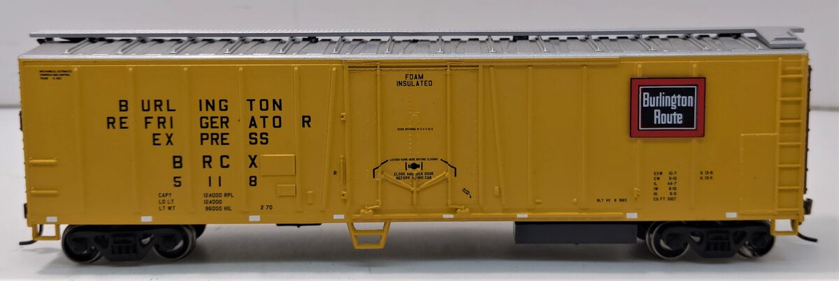 Athearn 75476 HO CB&Q 50' Mechanical Reefer #5118