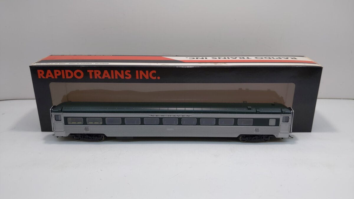 Rapido Trains 17011 HO New Haven Pullman-Bradley Stainless Steel Coach No Number