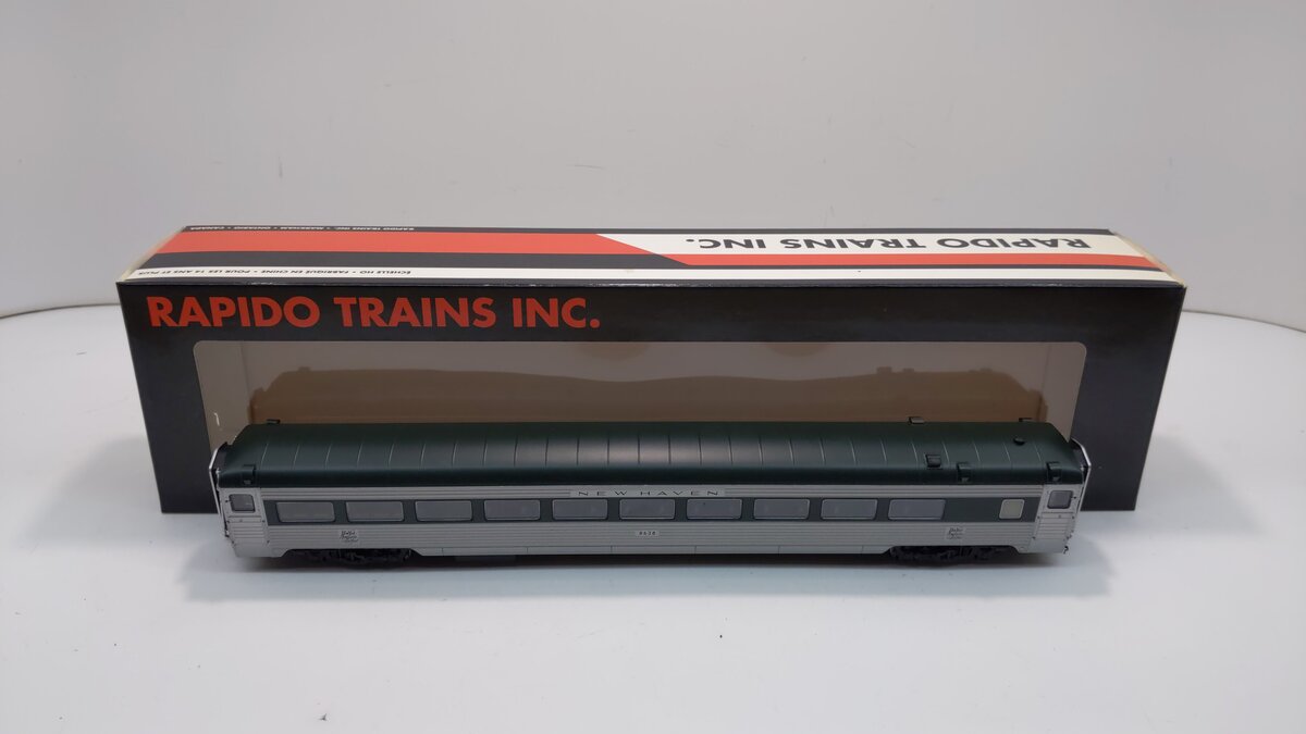 Rapido Trains 17005 HO New Haven Pullman-Bradley Stainless Steel Coach #8638
