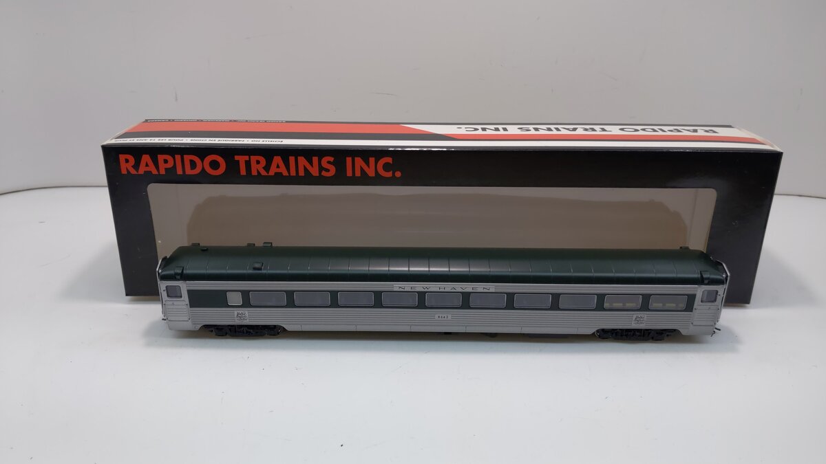 Rapido Trains 17006 HO New Haven Pullman-Bradley Stainless Steel Coach #8642