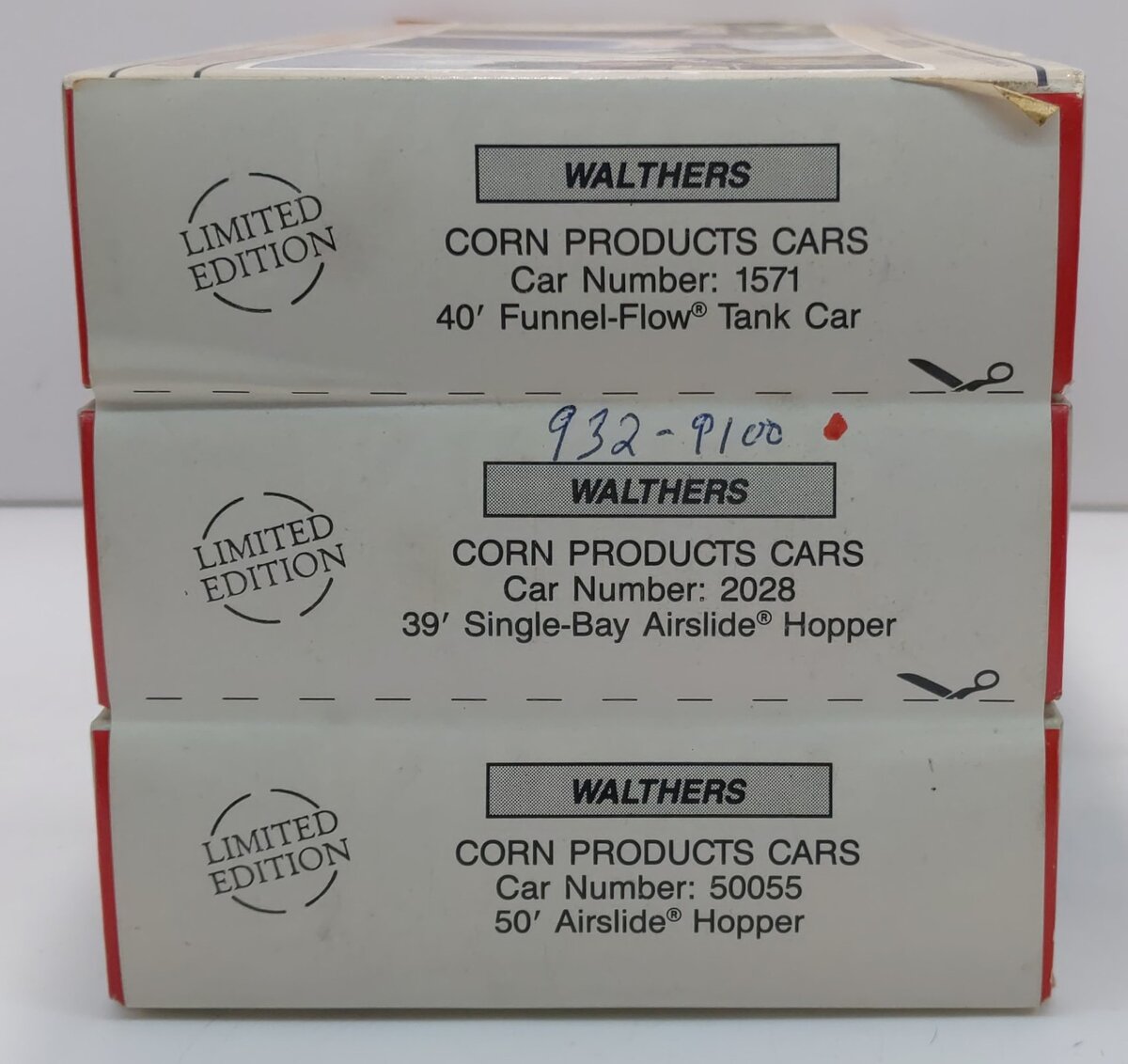 Walthers 932-9100 HO Corn Products 39' Single-Bay Airslide Hopper Kit(Pack of 3)