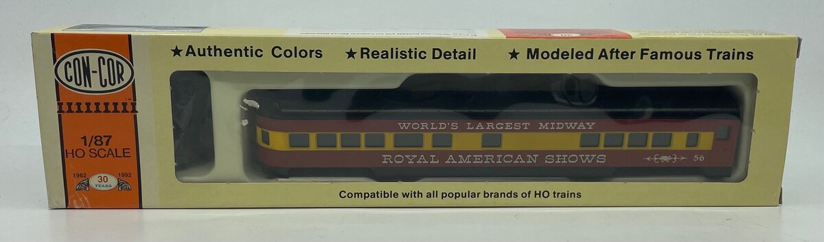 Con-Cor 0001-00968 HO Royal American Shows 72 FT Observation Car Kit