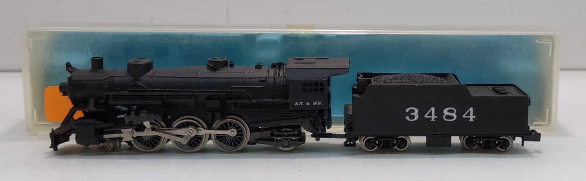 Atlas 2116 N ATSF 4-6-2 Steam Locomotive w/Tender #3484