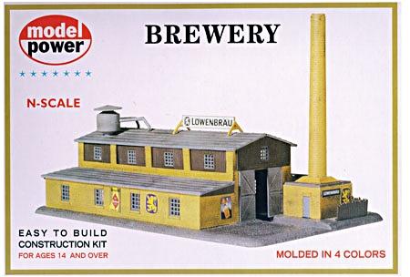 Model Power 1509 N Scale Lowenbrau Brewery Building Kit