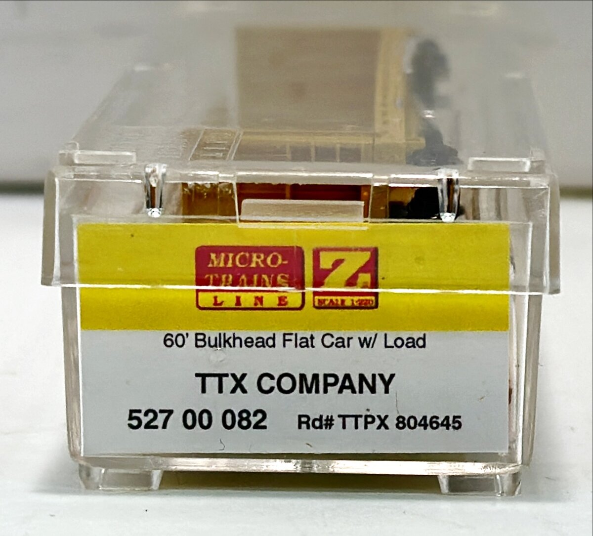 Micro-Trains 52700082 Z TTX Co. 60' Bulkhead Flatcar w/Load #804645