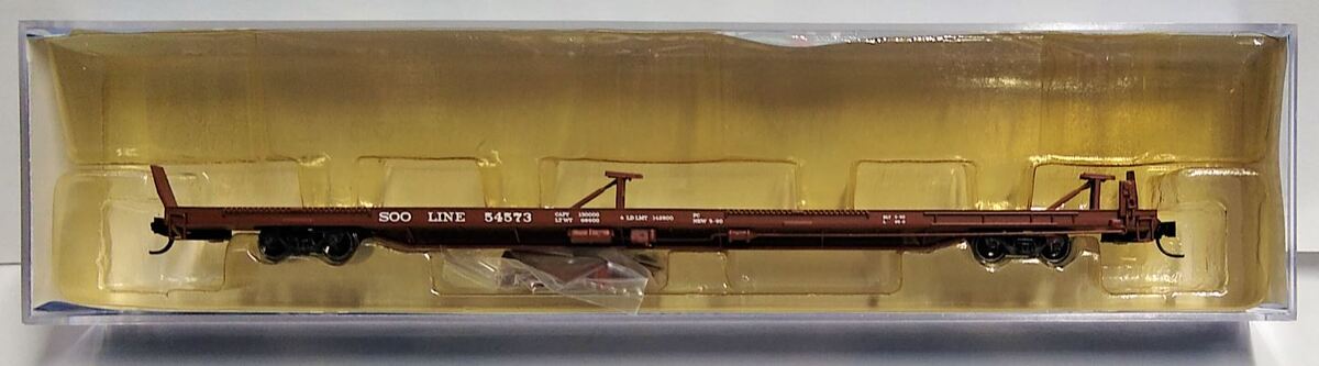 Trainworx Inc 28516-01 N SOO Line 85’ Pullman Standard Flat Car #54573