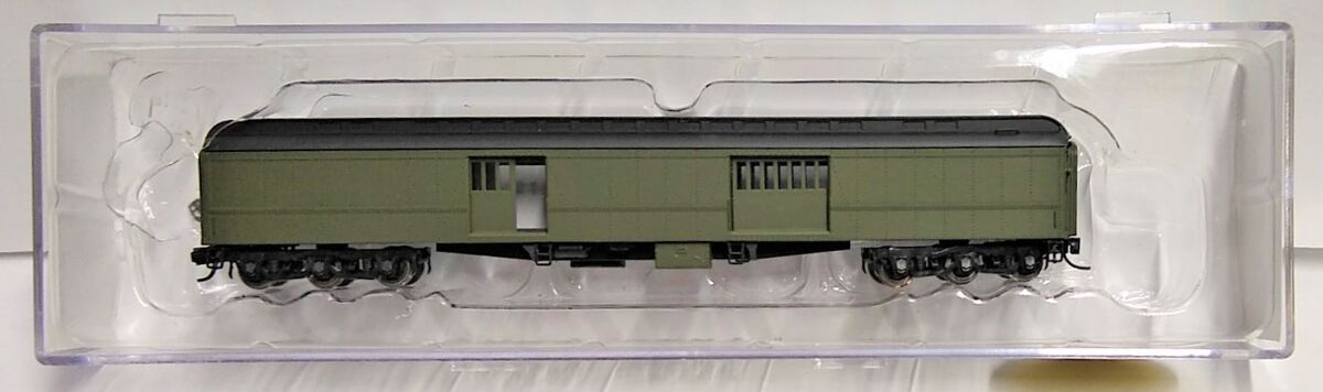 Wheels of Time 223 N Scale Unlettered Pullman Grn. Clerestory Baggage Car
