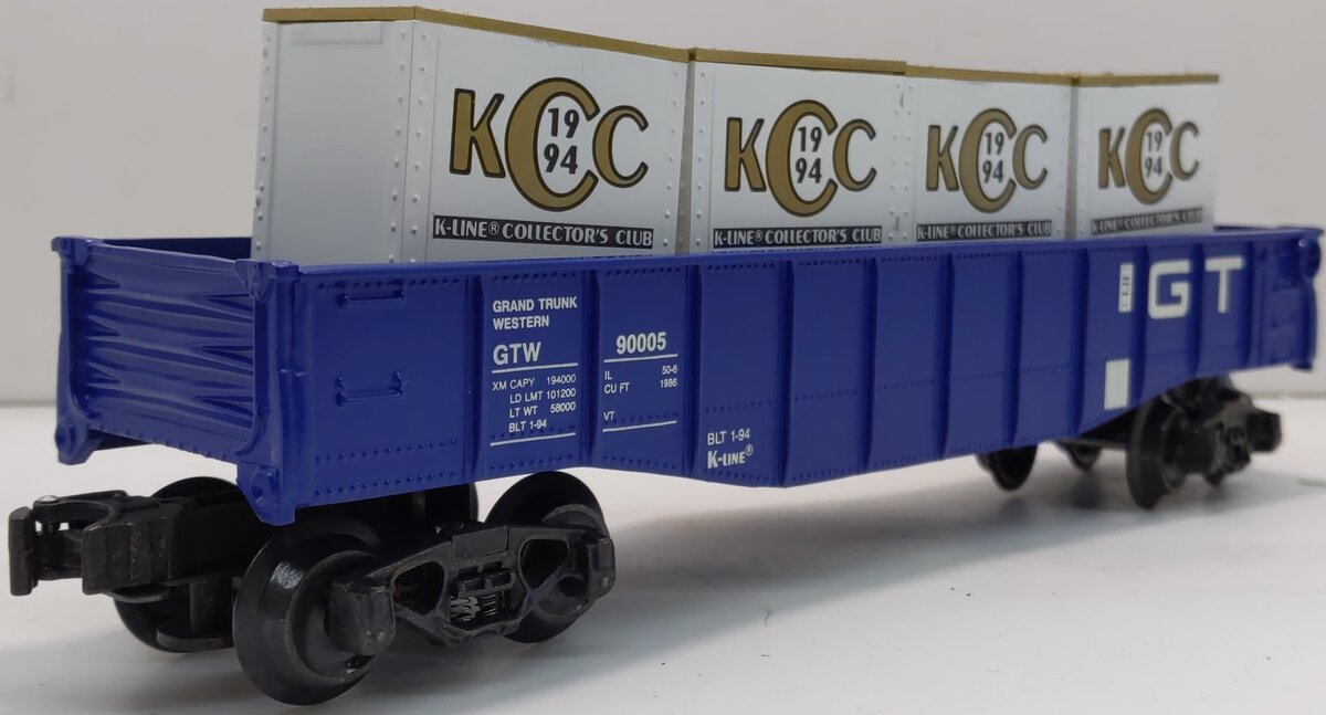 K-Line K90005IC O Gauge K-Line Collector's Club Gondola with Crates
