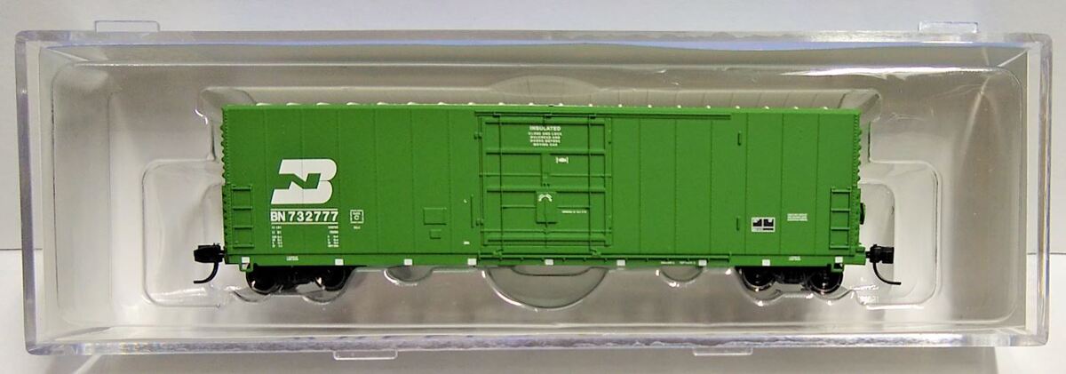 Wheels of Time 61057 N Burlington Northern PC&F 50' Plug-Door Boxcar#732777