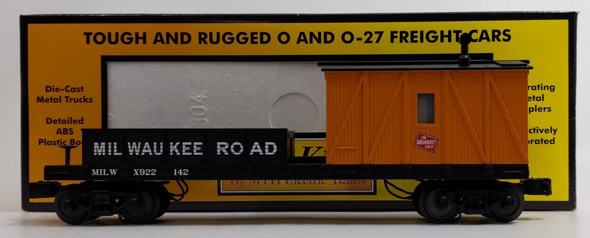 MTH 30-79291 O Gauge Milwaukee Road Crane Tender Car #922142