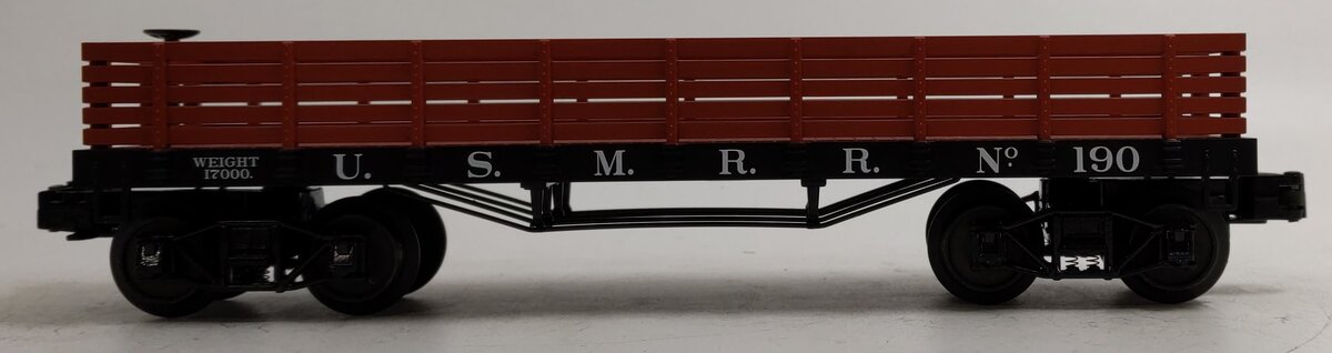 MTH 30-72085 O Gauge U.S. Military Railroad 19th Century Gondola Car #190
