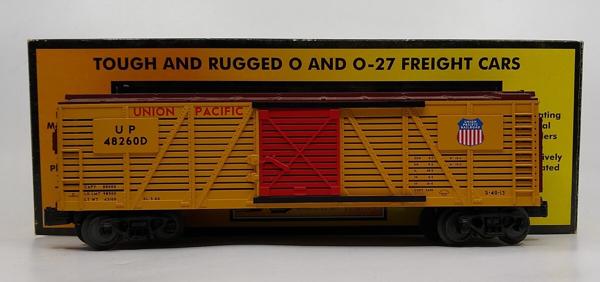 MTH 30-7188 O Gauge Union Pacific Stock Car