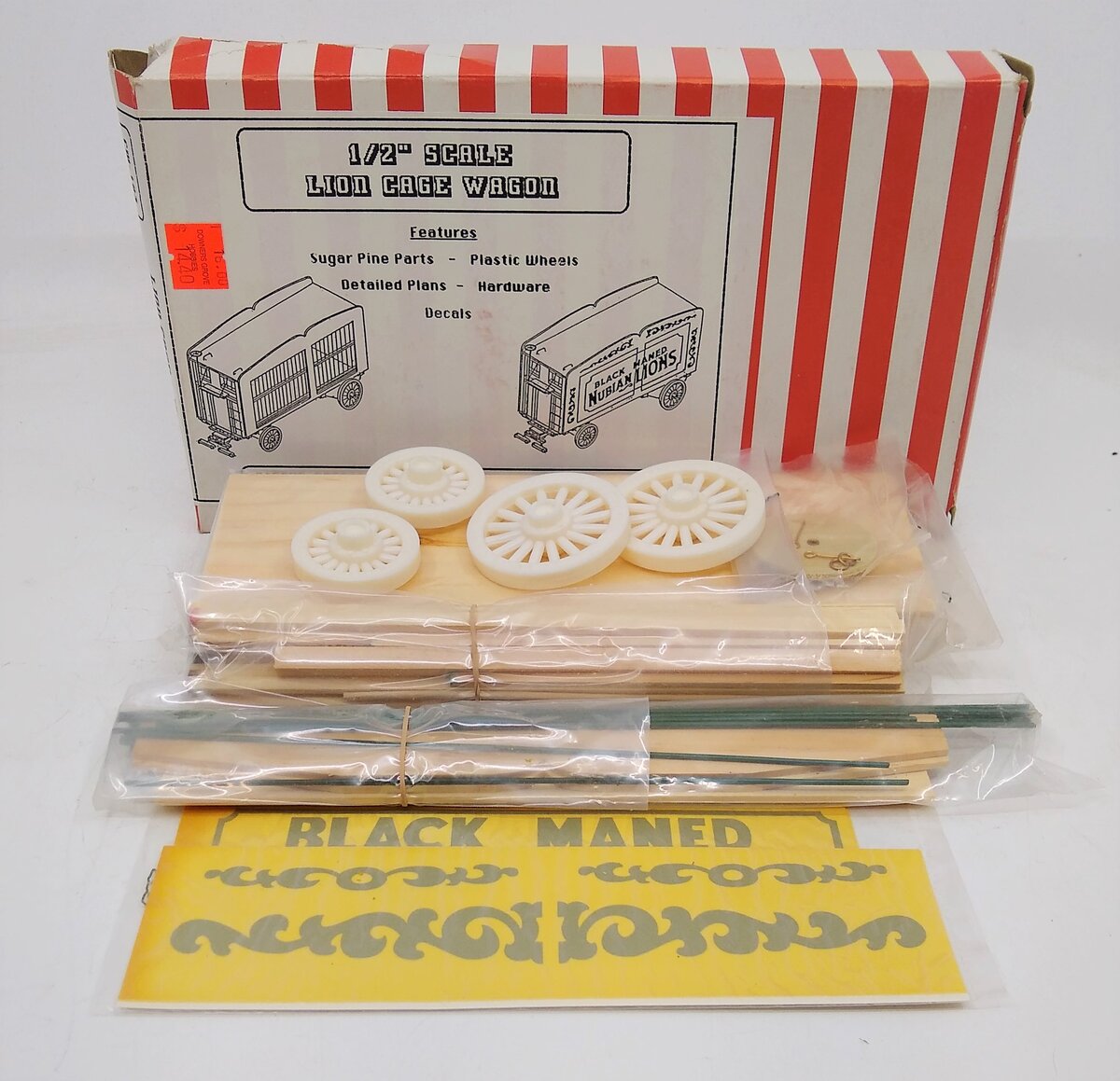Circus Crafts 103 G Scale Lion Cage Wagon Kit