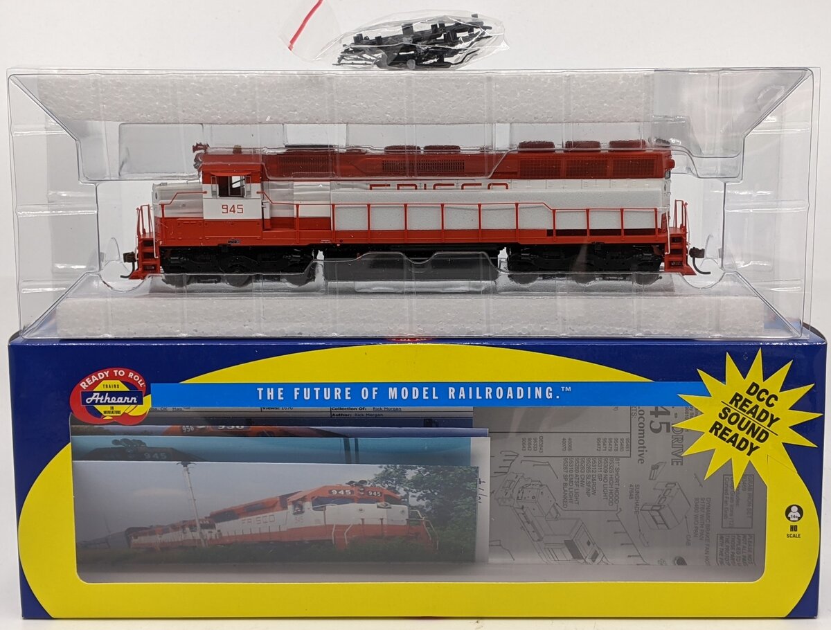 Athearn 65007 HO Scale Frisco Powered SD45 Diesel Locomotive #945