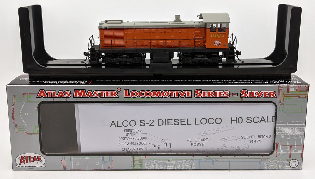 Atlas 10001896 HO Milwaukee Road Alco S2 Diesel Engine #1663