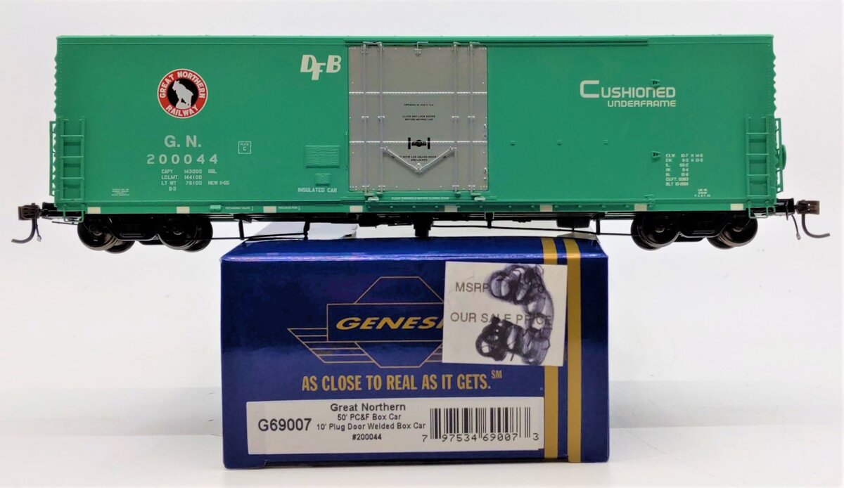Athearn G69007 HO Great Northern 50' PC&F Welded Box w/10' Door #200044