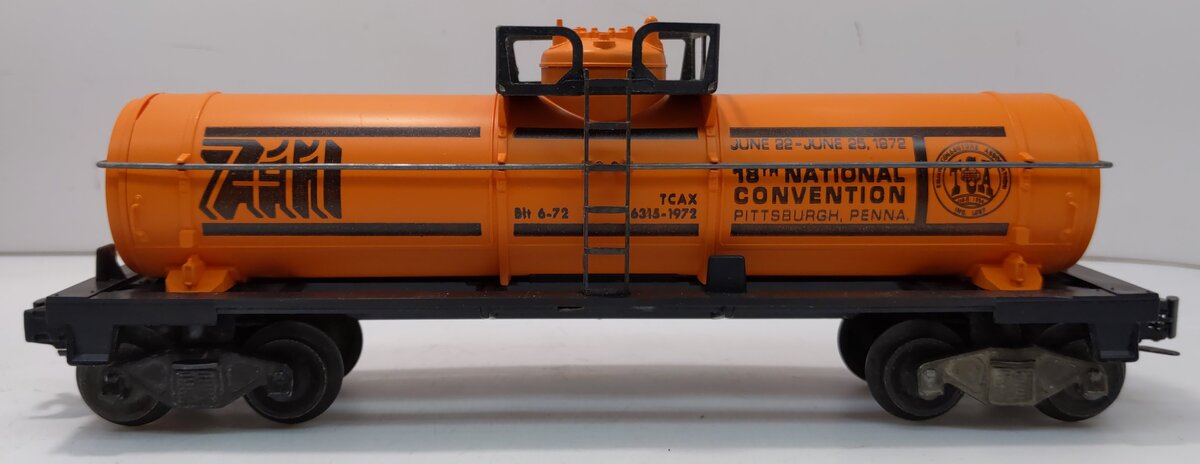 Lionel 6-6315 O Scale 1972 TCA 1972 Pittsburgh Tank Car