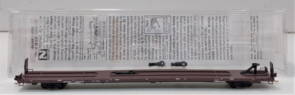 Micro-Trains 07100090 N Burlington Northern Santa Fe 89' 4" TOFC Flatcar #585725