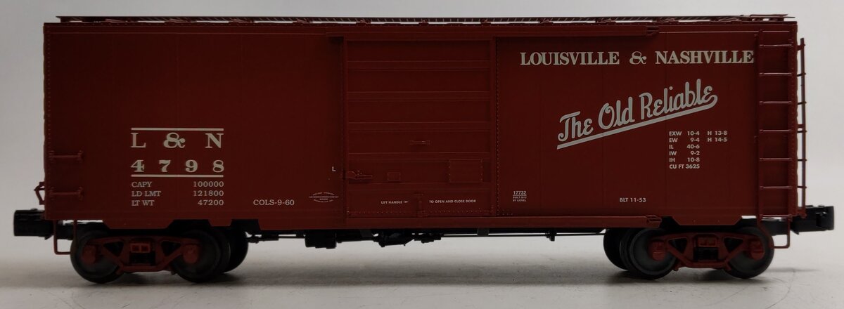 Lionel 6-17732 O Gauge Louisville & Nashville PS-1 Boxcar #4798