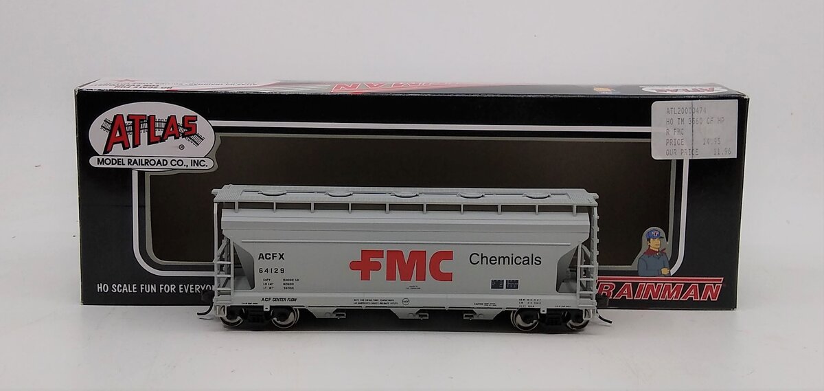 Atlas 20000474 HO Scale FMC ACF 3560 Centerflow Covered Hopper #64129