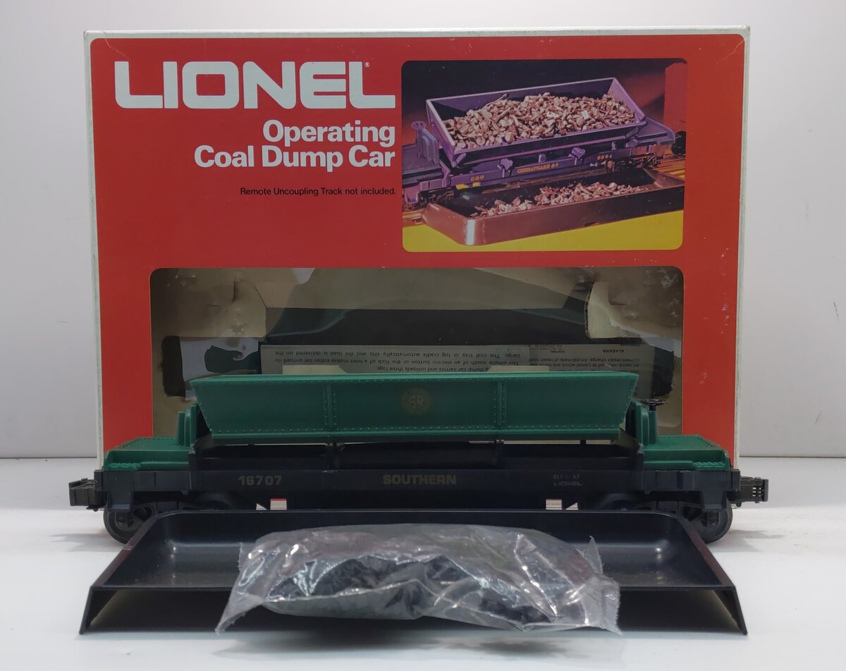 Lionel 6-16707 O Scale Southern Operating Coal Dump Car