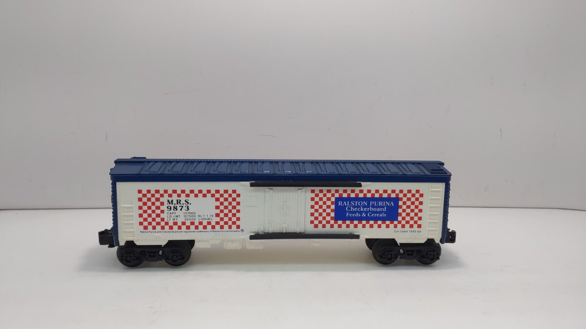 Lionel 6-9873 O Gauge Ralston Purina Billboard Reefer Car #9873