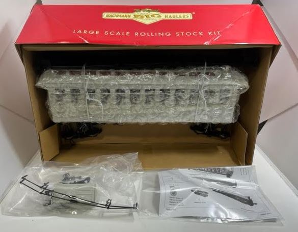 Bachmann 89491 G Scale Jackson Sharp Passenger Car Coach Kit with Lights