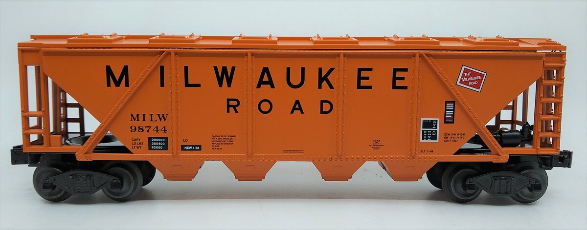 Williams 47606 O Scale Milwaukee Road 4-Bay Hopper #98744