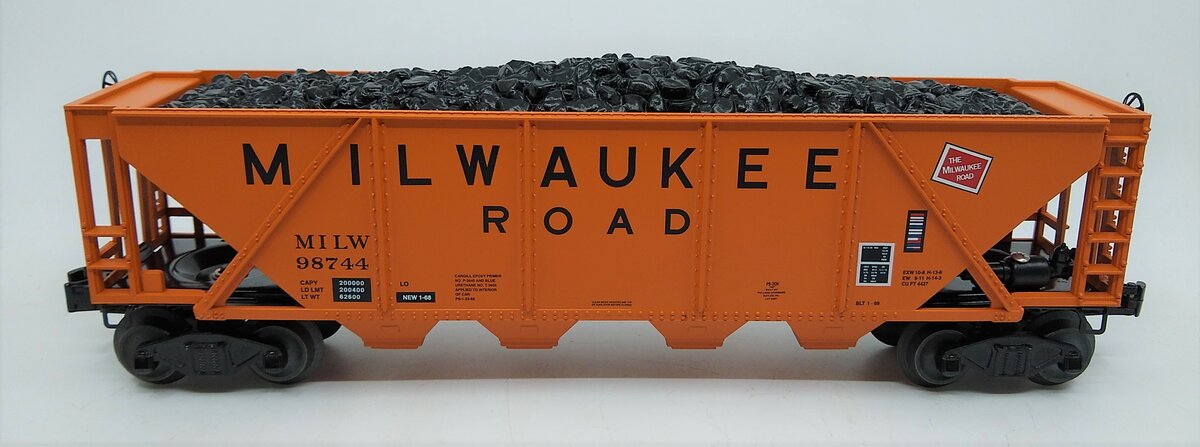 Williams 47606 O Scale Milwaukee Road 4-Bay Hopper #98744