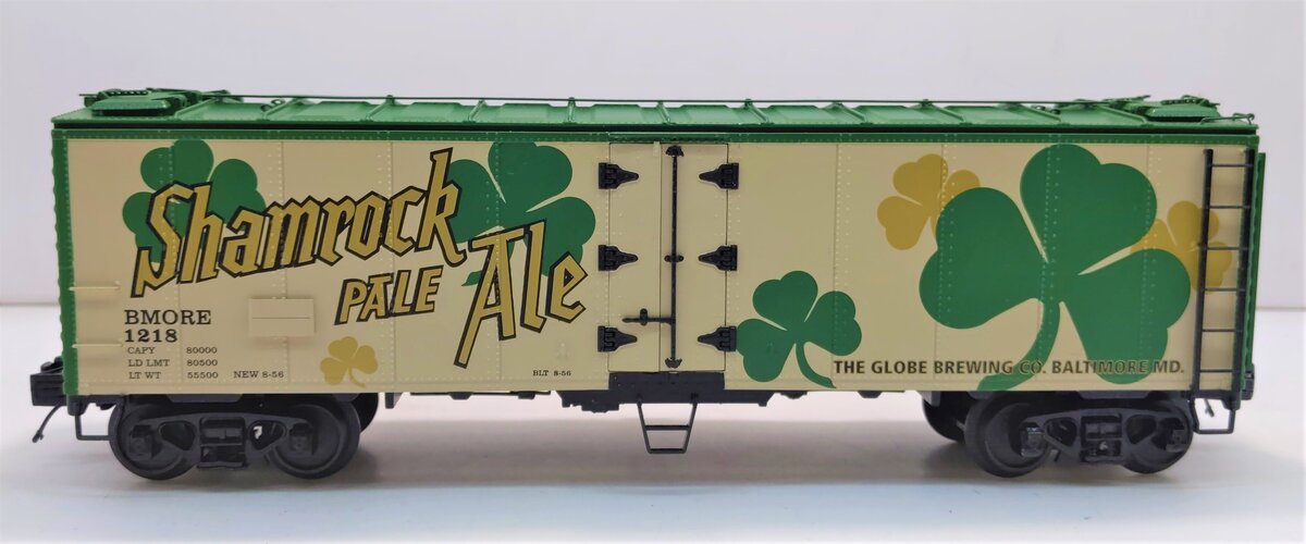 MTH 20-94203 Shamrock Pale Ale 40’ Steel Sided Reefer Car #1218