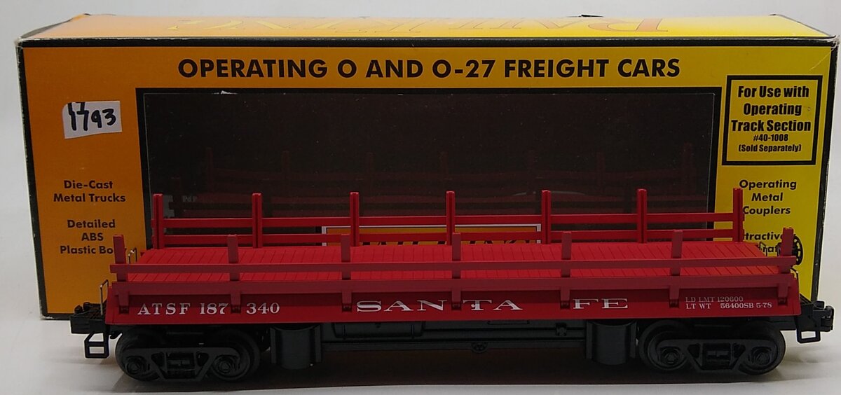 MTH 30-79451 O SF Operating Log Dump Car