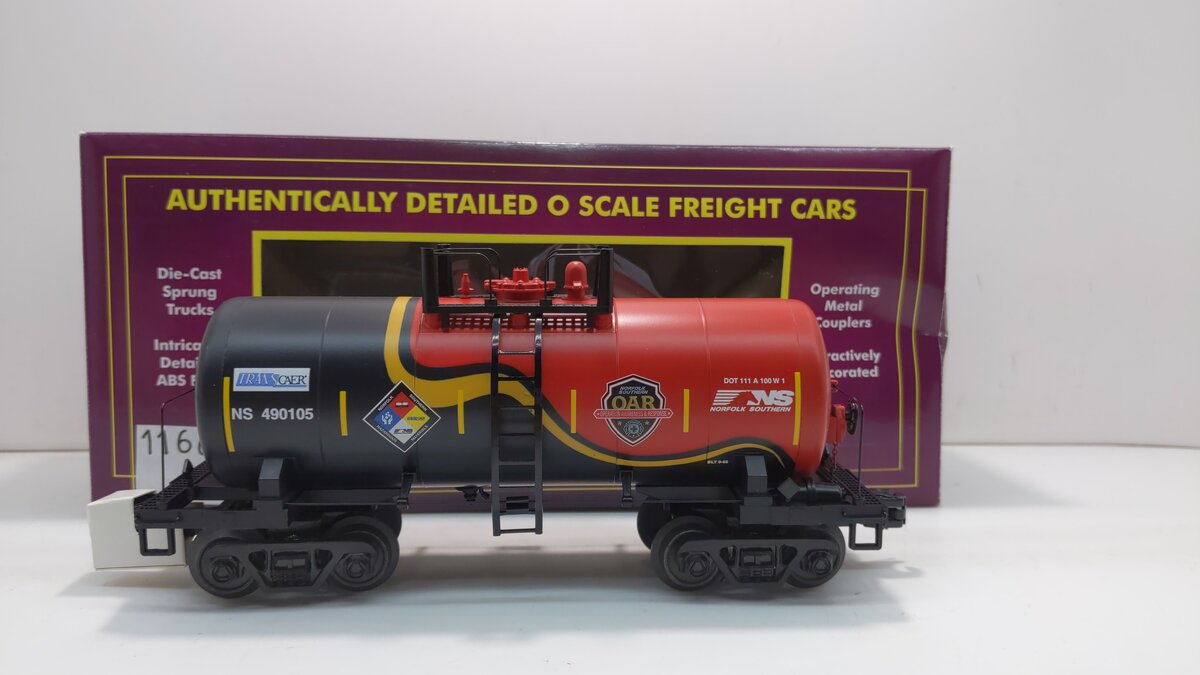MTH 20-96737 O Norfolk Southern First Responders Hazmat Safety 8000g Tank Car
