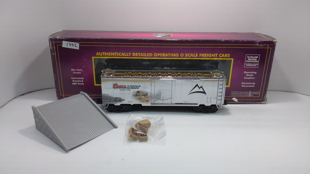 MTH 20-94124 O Coors Light Operating Refrigerator Car #200726
