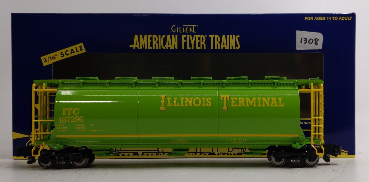 American Flyer 6-48655 S Gauge Illinois Terminal Cylindrical Hopper #107296