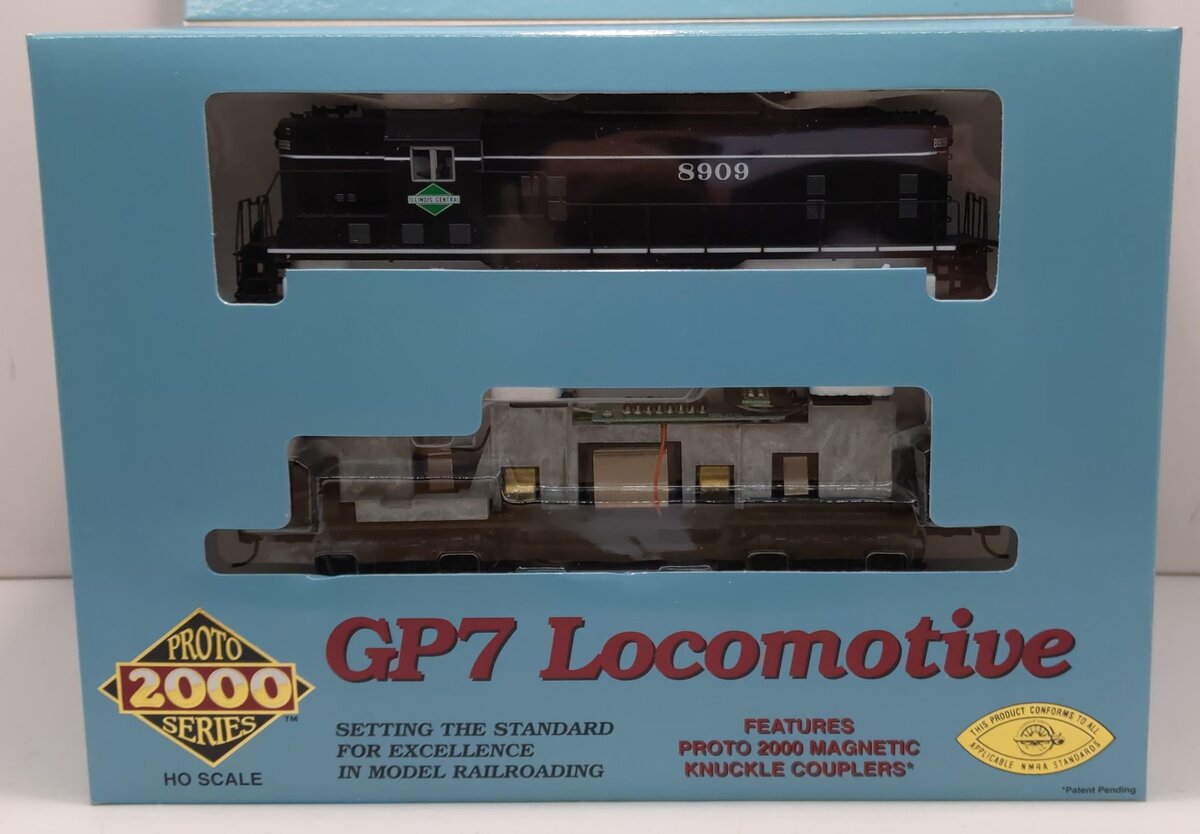 Proto 2000 23247 HO Scale Illinois Central GP7 Diesel Locomotve #8909