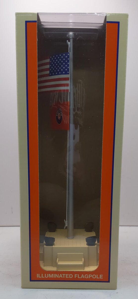 Lionel 6-84307 O Lionel Illuminated Flagpole with Flag