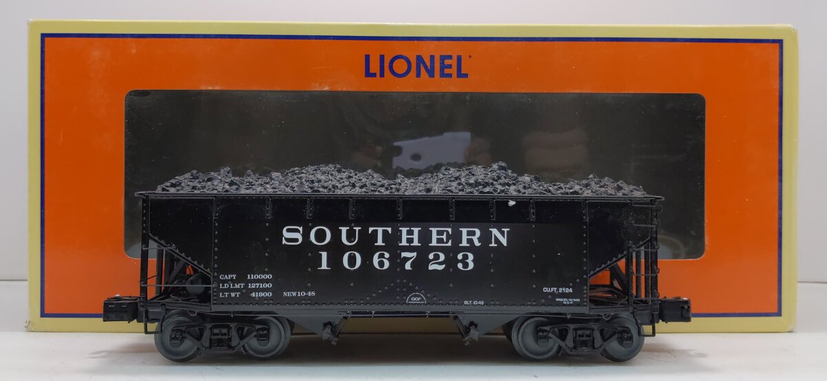 Lionel 6-19368 O Gauge Southern Railway Offset Hopper #106723