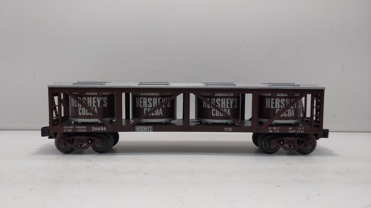 Lionel 6-26686 O Gauge Hershey's Cocoa Vat Car