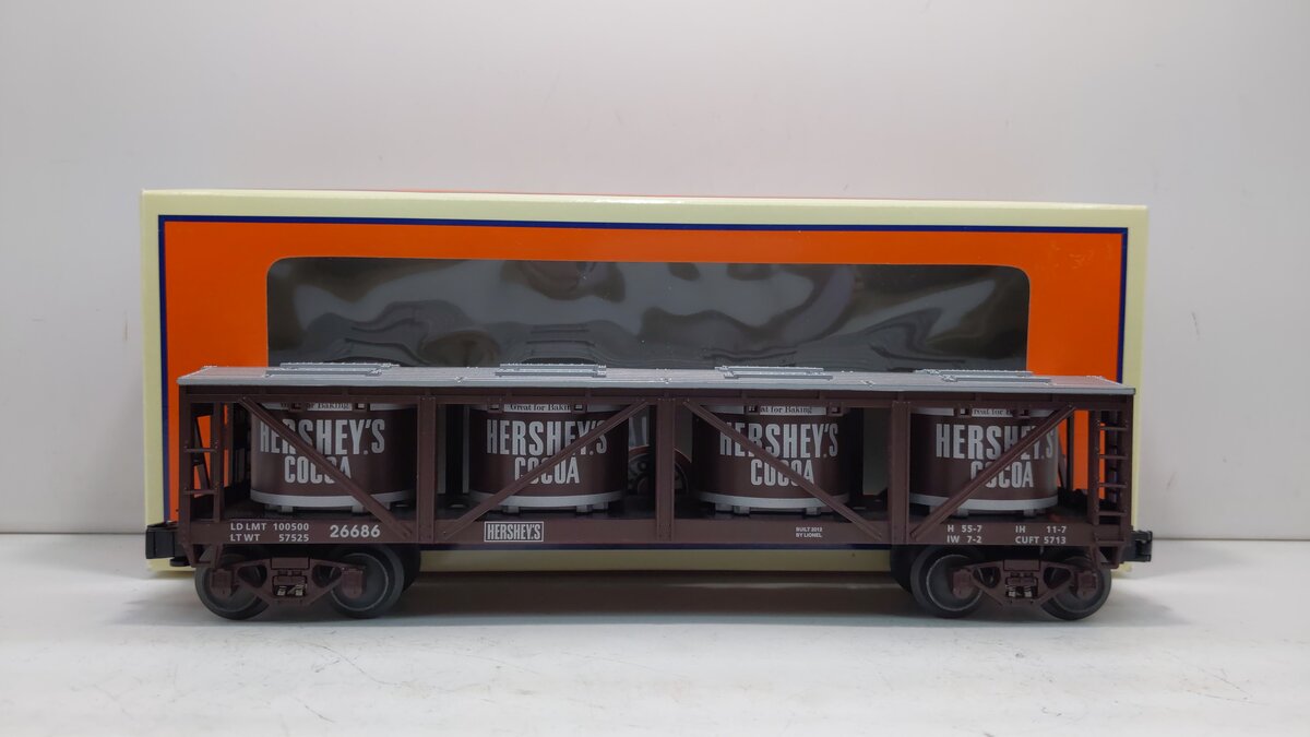 Lionel 6-26686 O Gauge Hershey's Cocoa Vat Car