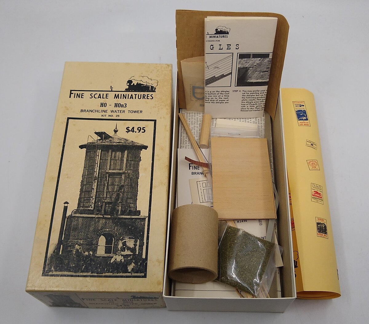 Fine Scale Miniatures 25 HO And HOn3 Branchline Wather Tower Kit