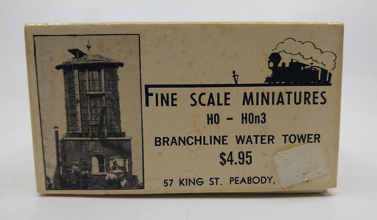 Fine Scale Miniatures 25 HO And HOn3 Branchline Wather Tower Kit