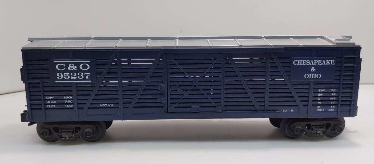 MTH 30-7113 O Gauge Chesapeake and Ohio Stock Car #95237