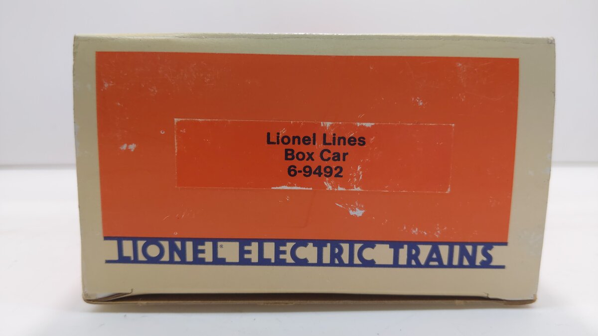 Lionel 6-9492 O Gauge Lionel Lines Orange/Blue Boxcar