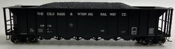 Athearn 94627 HO Scale Colorado & Wyoming Ortner 5-Bay Rapid Discharge Hopper