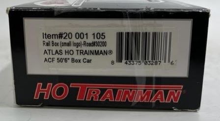 Atlas 20001105 HO Scale Rail Box ACF 50' 6