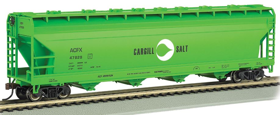 Bachmann 17531 HO Scale Cargill Salt 56' ACF Center-Flow Hopper #47829